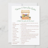 She's Off the Market Bridal Shower Game Invitation