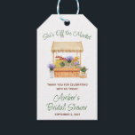 She's Off the Market Bridal Shower Gift Tags<br><div class="desc">She's off the market!  These trendy,  adorable gift tags are perfect for your flower market themed bridal shower.</div>