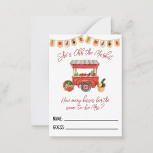She's Off the Market Bridal Shower Guessing Game Note Card