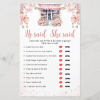 Shes Off The Market Bridal Shower He Said She Said
