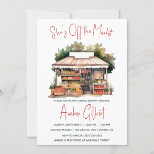 She's Off the Market Bridal Shower Invitation