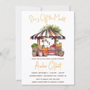 She's Off the Market Bridal Shower Invitation