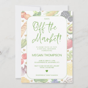 She's Off the Market - Bridal Shower Invitation