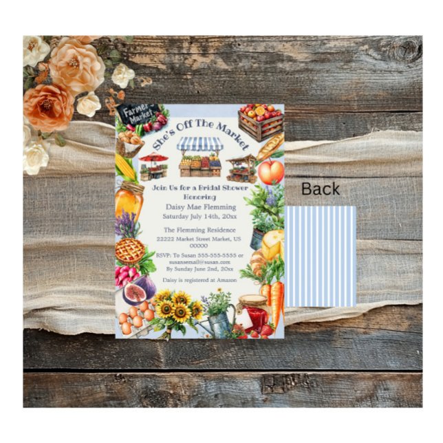 She's Off The Market Bridal Shower Invitation (Creator Uploaded)