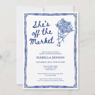 She's Off The Market Bridal Shower Invitation
