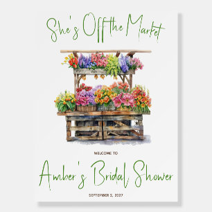 She's Off the Market Bridal Shower Invitation Foam Board