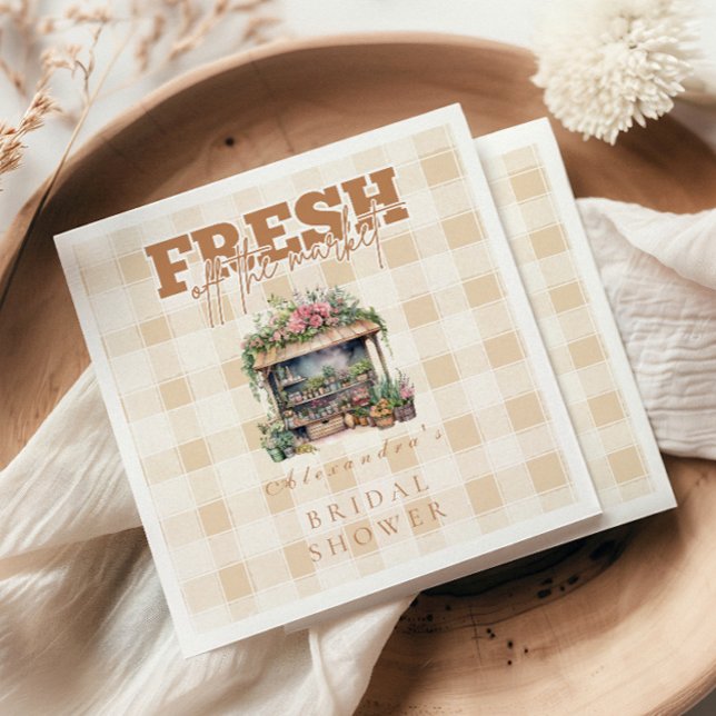 She's  Off the Market Bridal Shower Napkins (Creator Uploaded)