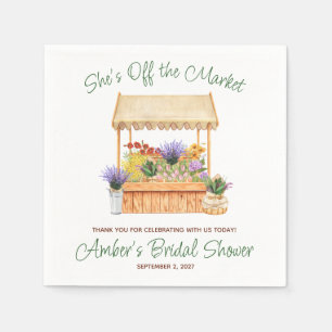 She's Off the Market Bridal Shower Napkins