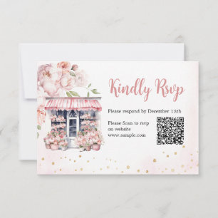 She's Off the Market Bridal Shower QR Rsvp Card