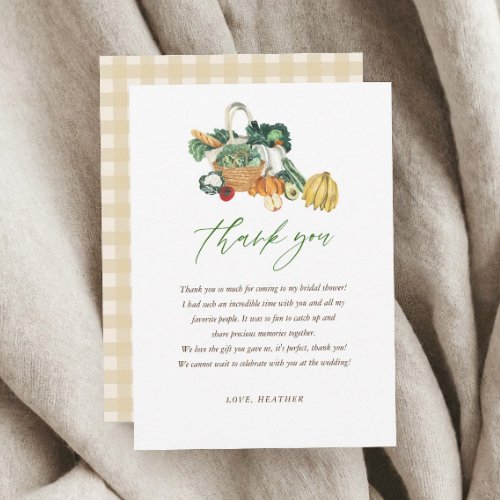 Shes Off The Market Bridal Shower Thank You Card