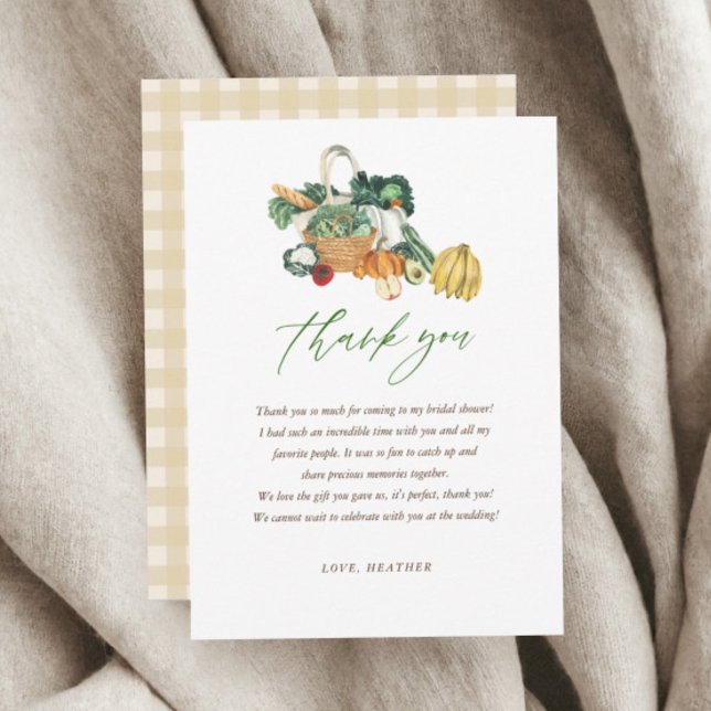 She's Off The Market Bridal Shower Thank You Card (Creator Uploaded)