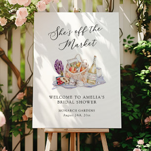 She's Off the Market Bridal Shower Welcome Foam Board