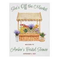 She's Off the Market Bridal Shower Welcome