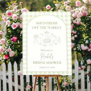 She's Off The Market Bridal Shower Welcome Sign