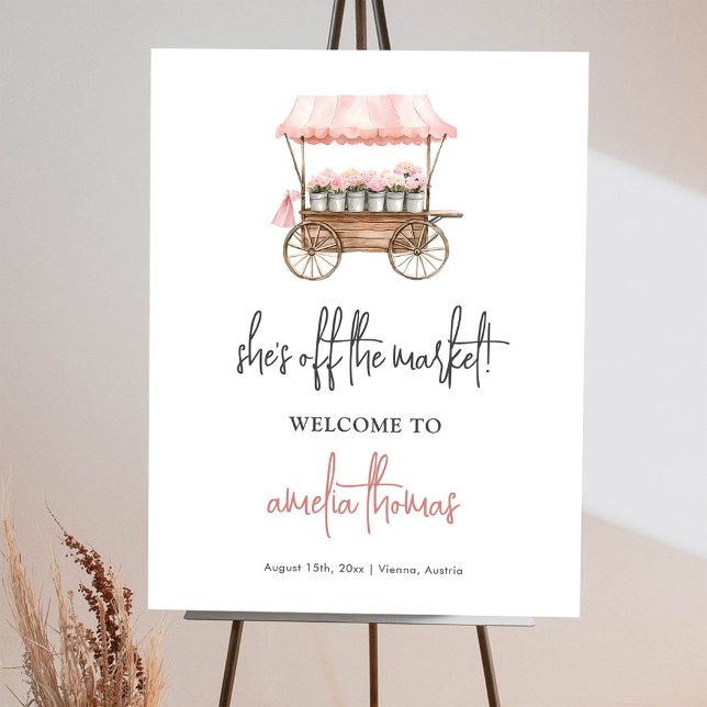 She's Off the Market Bridal Shower Welcome Sign (Creator Uploaded)