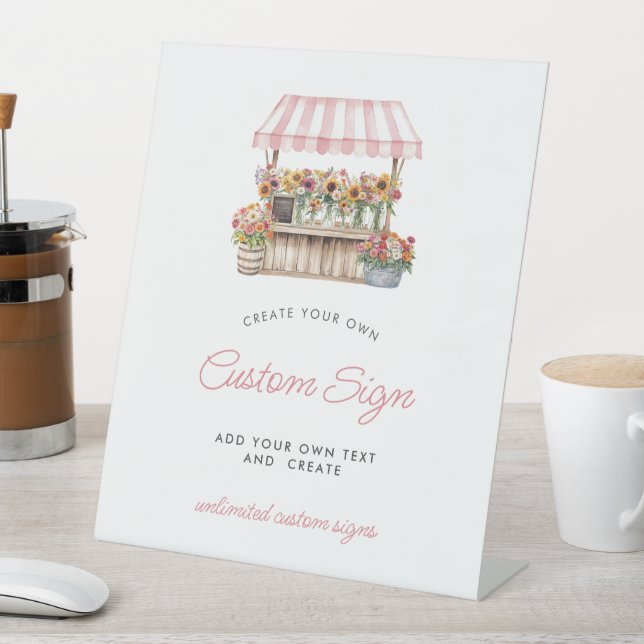 She's off the Market Custom Pedestal Sign (In SItu)