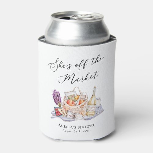 Shes Off the Market Farmers Market Bridal Shower Can Cooler