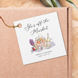 She&#39;s Off the Market Farmer&#39;s Market Bridal Shower Favor Tags