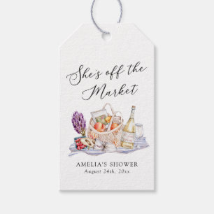 She's Off the Market Farmer's Market Bridal Shower Gift Tags