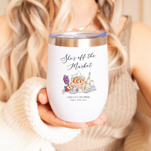 She's Off the Market Farmer's Market Bridal Shower Thermal Wine Tumbler
