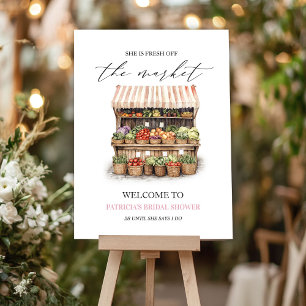 She's Off the Market Flower Shop Bridal Shower Foam Board