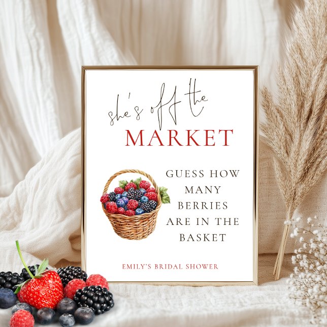 She's off the Market Guess How Many Bridal Shower Poster (Creator Uploaded)