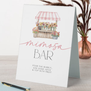 She's off the Market Mimosa Bar Table Tent