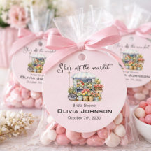 She's off the Market Pink Floral Bridal Shower