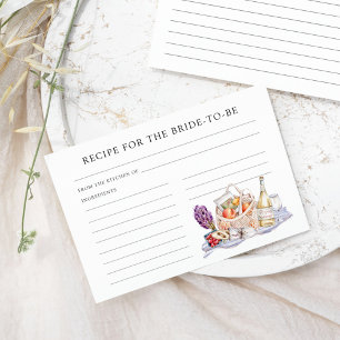 She's Off the Market Recipe for the Bride Enclosure Card