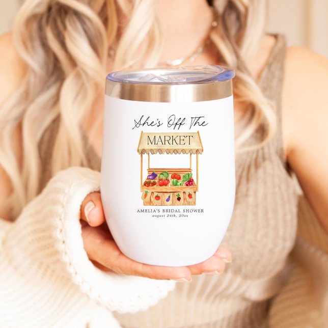 She's Off the Market Thermal Wine Tumbler (Creator Uploaded)