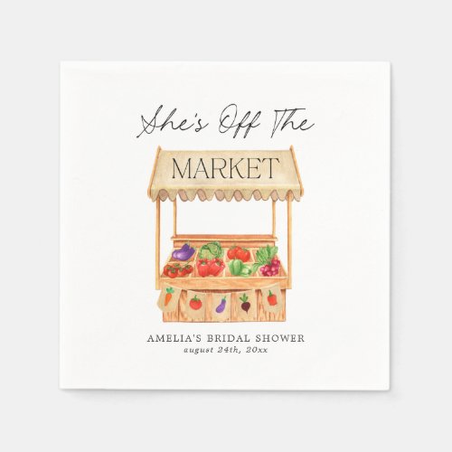 Shes Off the Market Tote Bag Napkins