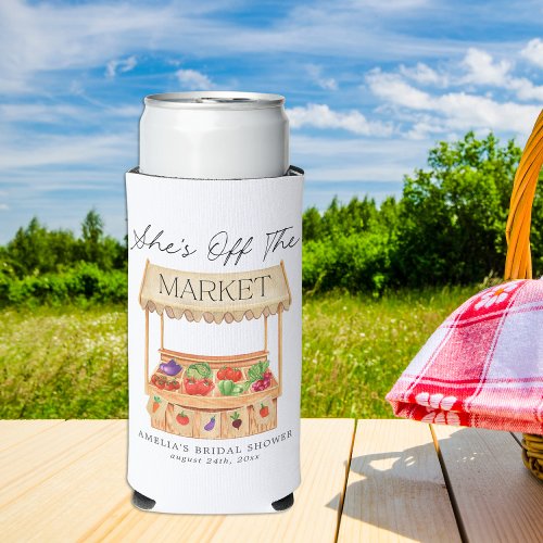 Shes Off the Market Tote Bag Seltzer Can Cooler