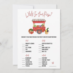 She's Off the Market! What's in your Purse? Game Invitation