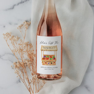 She's Off the Market Wine Label