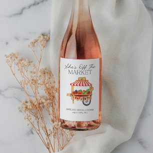She's Off the Market Wine Label