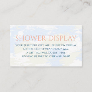 She's on Cloud 9 Shower Display Bridal Shower Enclosure Card