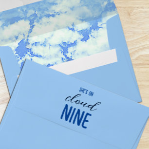 She's On Cloud Nine! Bridal Shower/Bachelorette Envelope