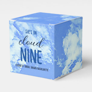She's On Cloud Nine! Bridal Shower/Bachelorette Favor Boxes