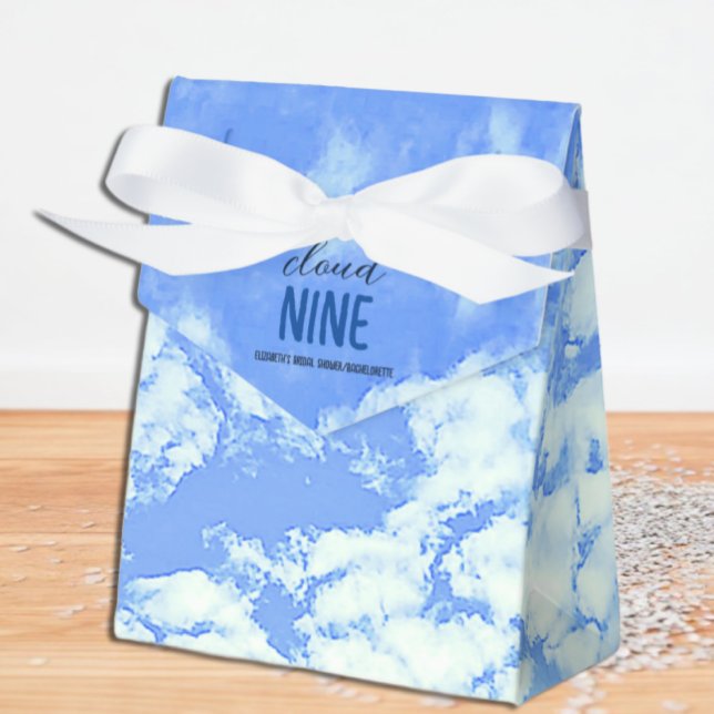 She's On Cloud Nine! Bridal Shower/Bachelorette Favor Boxes (Creator Uploaded)