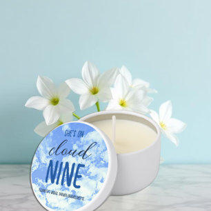 She's On Cloud Nine! Bridal Shower/Bachelorette Mini Candle Favors