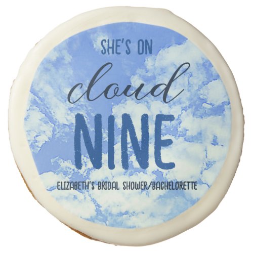 Shes On Cloud Nine Bridal ShowerBachelorette Sugar Cookie
