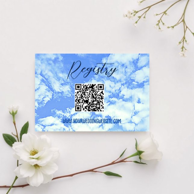 She's On Cloud Nine! Bridal Shower Enclosure Card (Creator Uploaded)