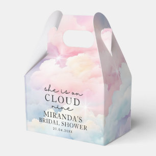 She's On Cloud Nine Bridal Shower Favor Boxes