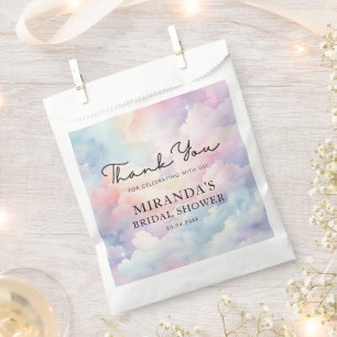 Shes On Cloud Nine Bridal Shower Thank You Favor Bag