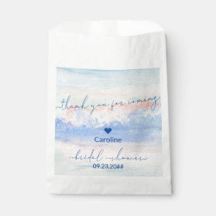 Shes On Cloud Nine Pastel Watercolor Bridal Shower Favor Bag