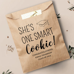 She's One Smart Cookie Class Of 2024 Graduation Favor Bag