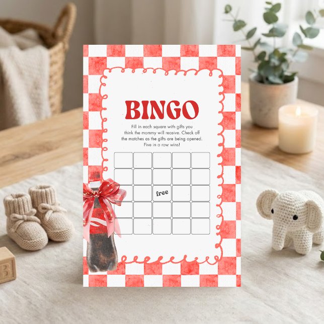 She's Ready to Pop Baby Shower Bingo Game (She's Ready to Pop Cola Baby Shower Bingo Game)