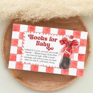 She's Ready to Pop Baby Shower Books for Baby Enclosure Card