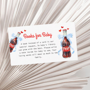 She's Ready to Pop Baby Shower Books for Baby Enclosure Card