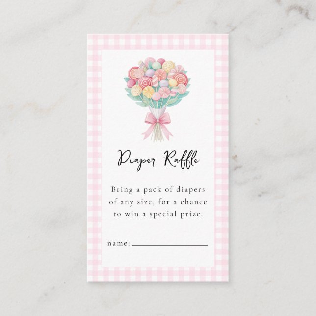 She's Ready to Pop Baby Shower Enclosure Card  (Front)